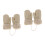 2Stk Kinder Winter Beige Strick Praktisch Warm 4