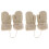 2Stk Kinder Winter Beige Strick Praktisch Warm 2