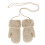 2Stk Kinder Winter Beige Strick Praktisch Warm 8