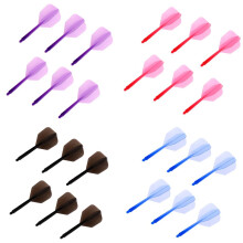 24-Pack Transparent 2BA Thread Dart Shafts and Dart Flights Connection