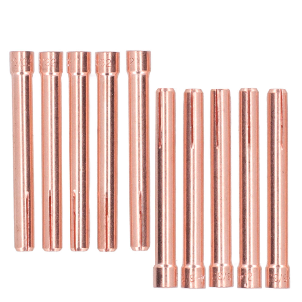 10 Pack 3/32In Tig Collet Tips 2.4Mm For Wp17 18 26 Welding Torch Parts 9381371539438