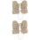 2Stk Kinder Winter Beige Strick Praktisch Warm 5