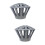 2Stk Gutter Downspout Guard, Grauer Regenrinnenfilter Eisen 9