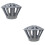 2Stk Gutter Downspout Guard, Grauer Regenrinnenfilter Eisen 8
