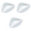 3Pièces Accessoires Blancs Cuillères Céramique Usage Maison Bureau 3