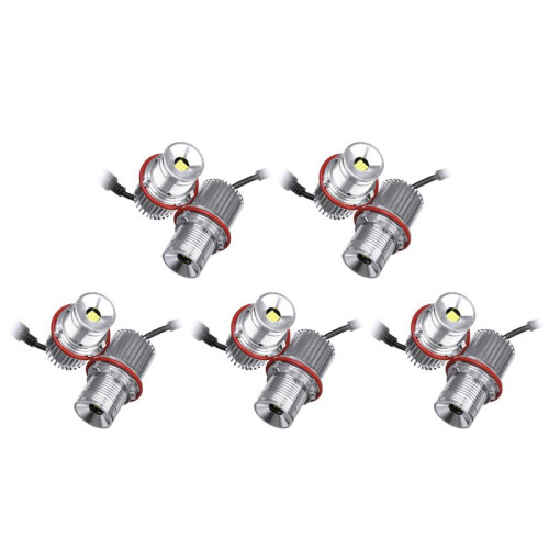 10Pcs 45W White Led Car Angel Eyes LED  HALO Ring Light Bulb Headlight Bulb for - E39 E53 E60 E61