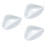 3Pièces Accessoires Blancs Cuillères Céramique Usage Maison Bureau 6
