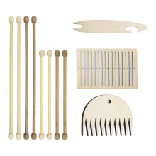 Creative Wooden Weaving Loom Kit Crafts DIY for Children Adults Carpet