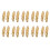 Screw Mount Curtain Tassel Tie Back Tieback Wall Hooks 20PCS Gold Tone 1