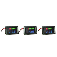 3X 12V Acid Blei Batterie Kapazitaet Anzeige Lade Stand LED Tester Voltmeter