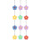 12Pièces Housses Silicone Fleurs Protection Facile Colorée 7
