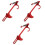 3Pièces Support Gaine Câble Accélérateur Aluminium Rouge Usage Auto 5