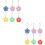 12Pièces Housses Silicone Fleurs Protection Facile Colorée 8