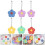 12Pièces Housses Silicone Fleurs Protection Facile Colorée 11