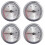 4Pièces Mini Thermomètres Métal Incrustés Précis Pour Usage 7