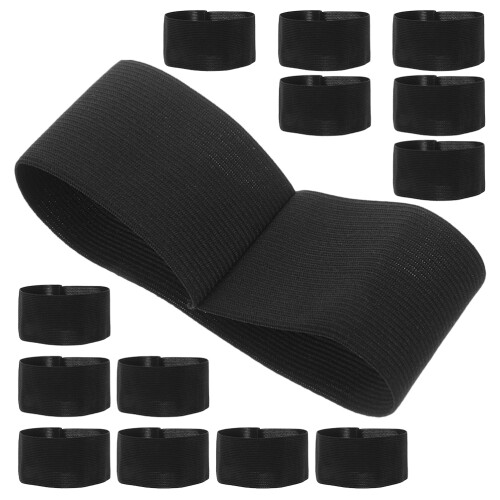 100Pièces Brassards Respect Funérailles Ajustables 1