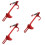 3Pièces Support Gaine Câble Accélérateur Aluminium Rouge Usage Auto 9