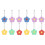 12Pièces Housses Silicone Fleurs Protection Facile Colorée 4