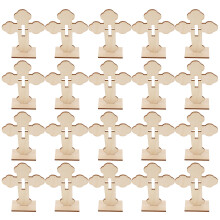 40St Onbewerkte Kruisen Beige Voor Christelijke Tafelversiering