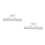 2Pièces Extension Guidon Métal Support Polyvalent Argent 10