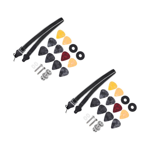 2Ensembles Guitare Ajustable Métal Tissu Pratique 1