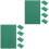 10Pièces Tapis Gravure PVC Vert Protection Surface Pour Loisirs 5