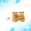 1Ensemble Kit Décoration Sac À Dos Marron Fond Cuir Et Sangles 7