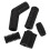 20Pièces Housse Silicone Flexible Pour Levier De Changement Noir 1