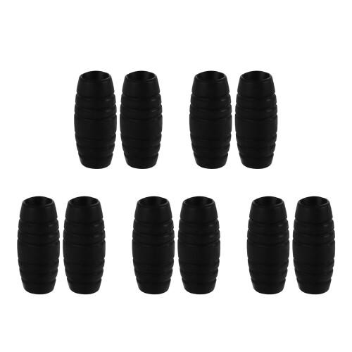 10Pièces Couvre-Levier En Caoutchouc Noir Antidérapant Polyvalent 2