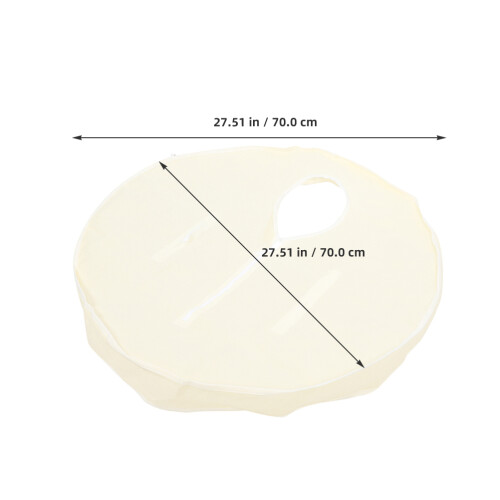4Pièces Couvre-Bain Beige Pliable Pour Spa Rond Sauna 1