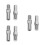 6Pièces Boulons Levier Alliage Argent Compatible 4