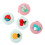 5Pièces Mini Rubans Mesure Plastique Colorés Usage Pratique 1
