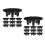 20Pièces Support Pot De En Plastique Noir Durable Pour Jardin 10
