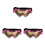 3Pièces Lunettes Vtt Tpu Multi Protège Yeux Clair 8