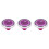 3Pièces Marqueurs Golf Portable Violet Avec Niveau Durable 6