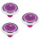 3Pièces Marqueurs Golf Portable Violet Avec Niveau Durable 9