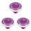 3Pièces Marqueurs Golf Portable Violet Avec Niveau Durable 4