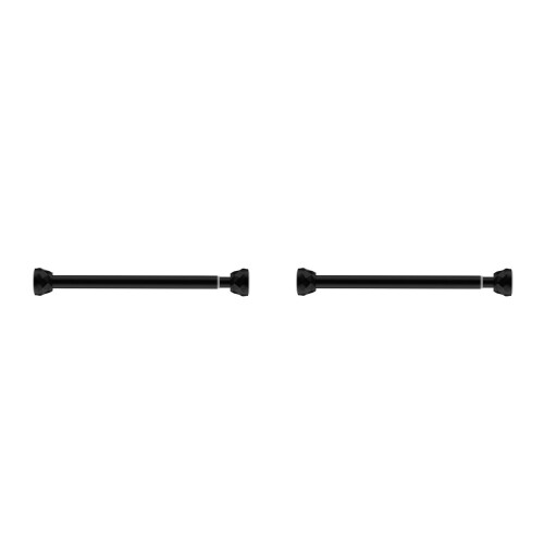 2Pièces Patère Murale Rétractable Noir Polyvalente Perçage 2