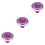 3Pièces Marqueurs Golf Portable Violet Avec Niveau Durable 7