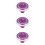 3Pièces Marqueurs Golf Portable Violet Avec Niveau Durable 10