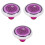 3Pièces Marqueurs Golf Portable Violet Avec Niveau Durable 5