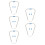5Ensembles Embouts D'oreille Stéthoscope Silicone Confort Argent 6