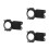 3Pièces Dead Fly Mountain Bike Stem Noir Simple Résistant 5