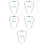 5Ensembles Embouts D'oreille Stéthoscope Silicone Confort Argent 4