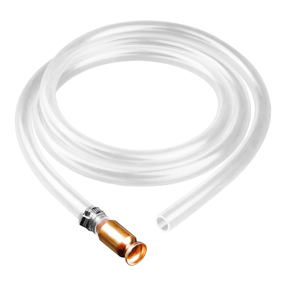 4Pcs Clear Pvc Siphon Hose For Gas Durable Copper Fuel Transfer 3011827899323