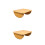 2Pièces Petits Tabourets Ergonomiques En Mdf Beige Pour Usage 6
