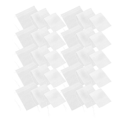 600Pcs White Tea Filter Bags Drawstring Disposable for Loose Leaf Tea 2