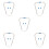 5Ensembles Embouts D'oreille Stéthoscope Silicone Confort Argent 8