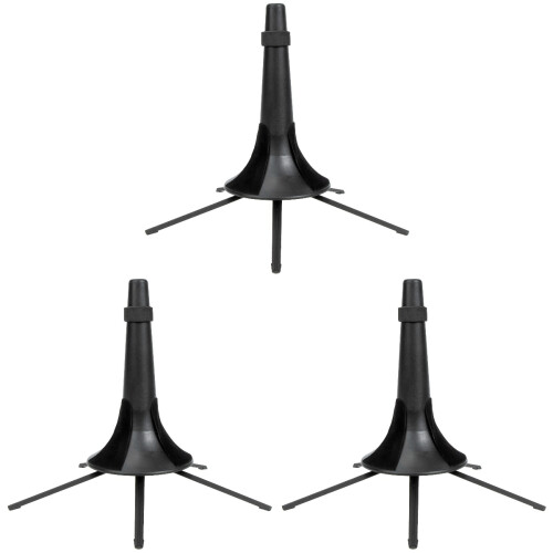 3Pièces Support Trompette Métal Noir Pliant Stable Pour Clarinette 1