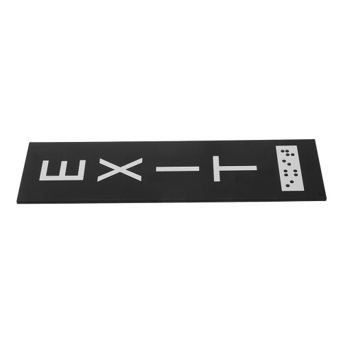 3Pcs Black Acrylic Indoor Vertical Exit Signs for Office Door Decor 1